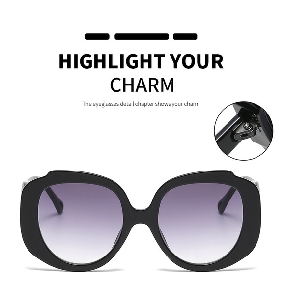 New Round large frame sunglasses - Picture 10 of 12